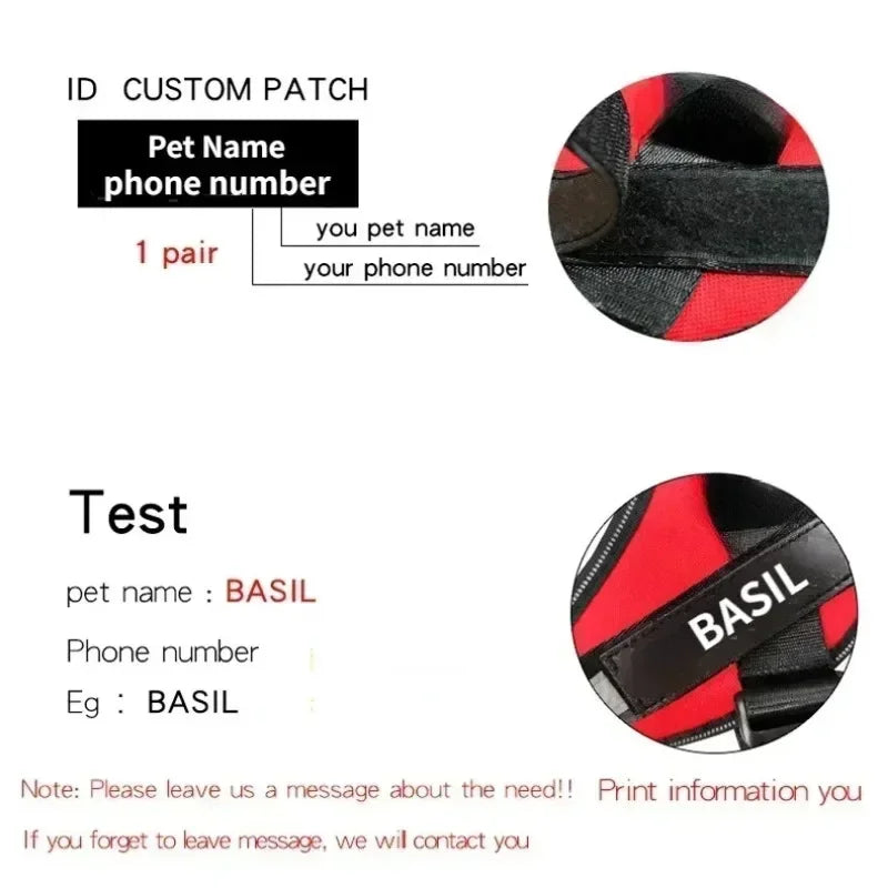 Ausypets Dog Tag No Pull Harness
