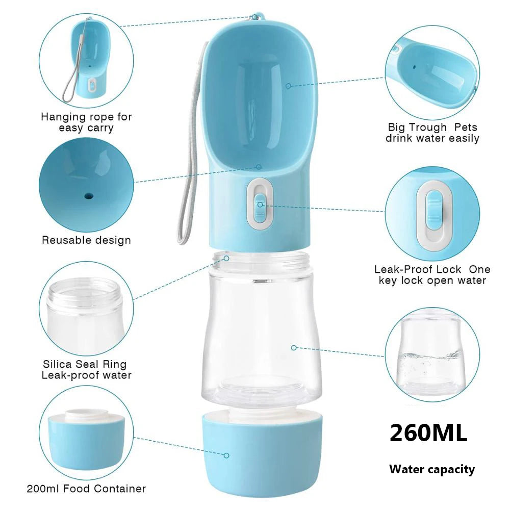 Portable Dog Feeder/Water Bottle
